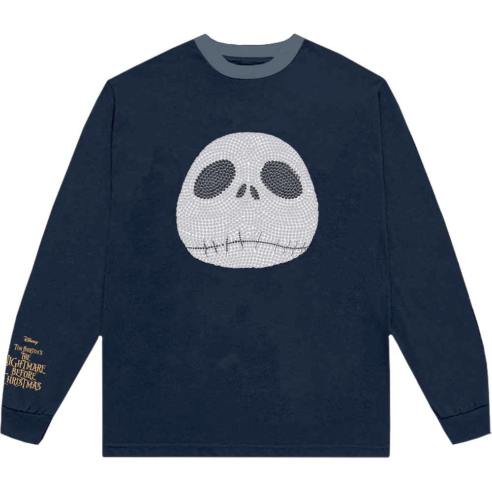 Disney The Nightmare Before Christmas - Rhinestone Jack Top à manches longues - Bleu